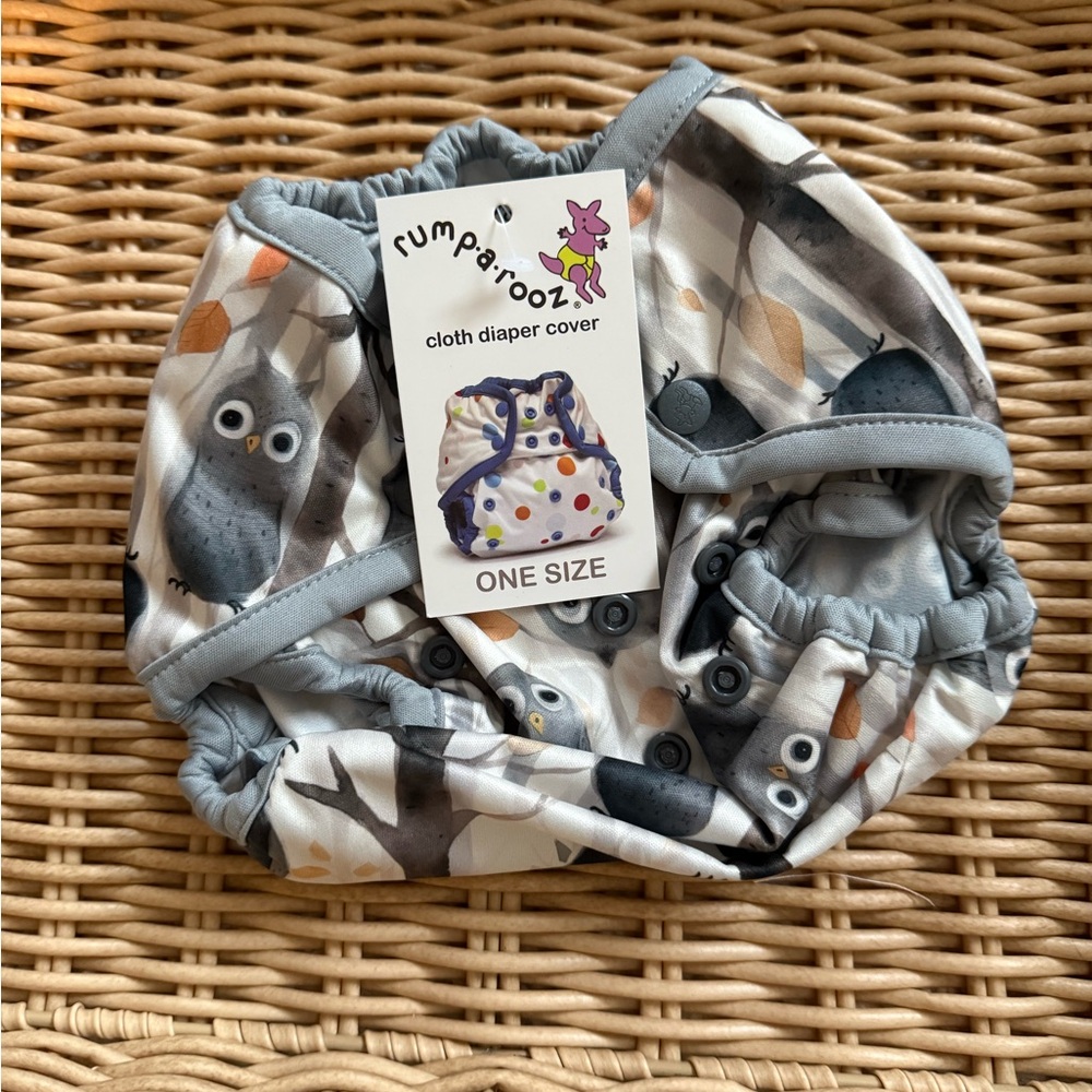 Owl Print Cloth Diaper Cover -Rumparooz One Size